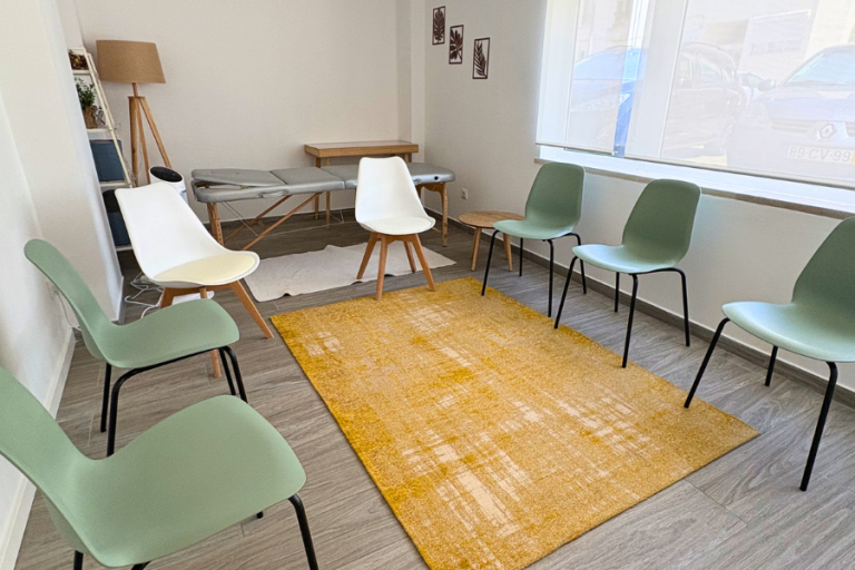 Marquesa montada na Sala 4 do Espaço Dreamers, para terapias corporais